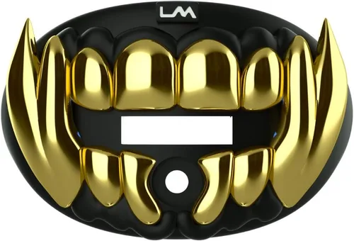 Loudmouth - Protector bucal de fútbol, boquilla de fútbol 3D cromada, se adapta a adultos y jóvenes a partir de 5 años, accesorios protector bucal