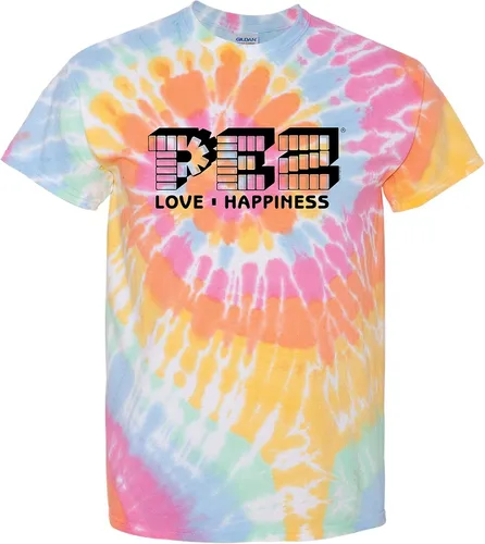 SWEET MEMORIES VINTAGE TEES Camiseta estampada Tie-Dye PEZ®, unisex