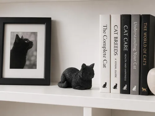 Miniatura 4 de JFSM INC. Figura de gato negro de 3.5 pulgadas, regalos para amantes de los gatos, relleno de calcetines navideños, regalos para amantes