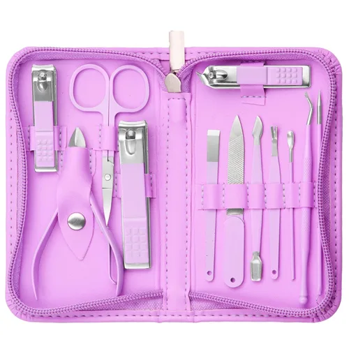 Miniatura 11 de Kit de Uñas Tumkun, Kit de Manicura, Kit de Cuidado de Uñas para Mujeres, Juego de Manicura y Pedicura, Kit de Cortaúñas para Uñas de los Pies, Kit