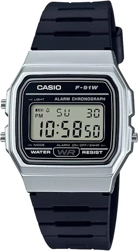 Miniatura 5 de Casio F91W Series Digital Watch Water Resistant LED Light 1/100 SEC Stopwatch Regular Time Keeping (HR, Min, SEC, PM, Date, Day) Daily