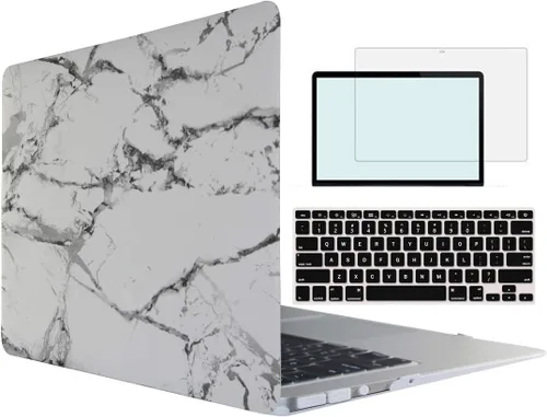 Miniatura 35 de Compatible con MacBook Air 1369 A1466 versión 2010-2017, carcasa rígida de plástico 4 en 1 con protector de pantalla de teclado compatible con Apple
