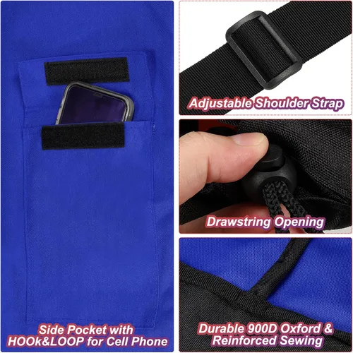 Miniatura 3 de PATIKIL Bolsa de repuesto para silla de campamento de 47 pulgadas, bolsa plegable para silla de campamento 900D, bolsa de transporte Oxford de boca