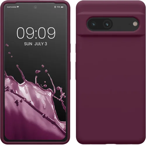 Miniatura 41 de kwmobile Funda compatible con Google Pixel 7 - Funda de silicona TPU con acabado suave - Piedra antigua