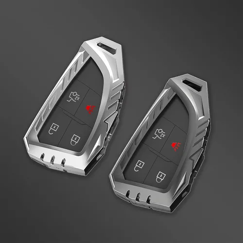 Miniatura 7 de para llavero Chevy Funda con llavero, Funda de protección de aleación de zinc Compatible con 2021 2022 2023 Chevy Suburban Silverado Tahoe GMC Yukon