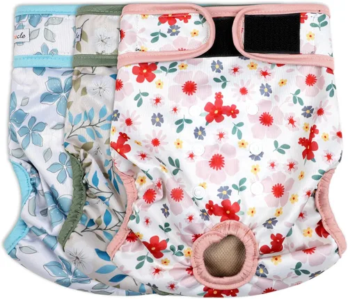 Miniatura 10 de Pañales lavables para perras – Pañales reutilizables de primera calidad para perras en celo – Pañales para perras altamente absorbentes