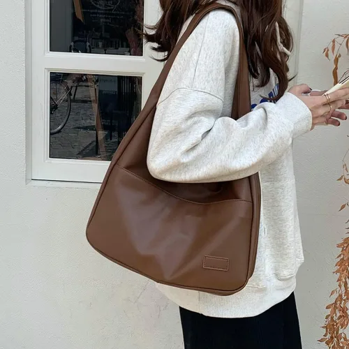 Miniatura 2 de Bolsos de mano tipo tote para mujer, elegantes bolsos tote de cuero vegano, cartera con estilo, casual, moderno, grande, suave, bolso de hombro