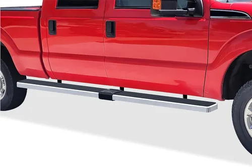 Miniatura 11 de Estribos APS 5 pulgadas negros compatibles con Ford F250 F350 Super Duty 1999-2016 cabina doble acero inoxidable (pasos laterales barras laterales)