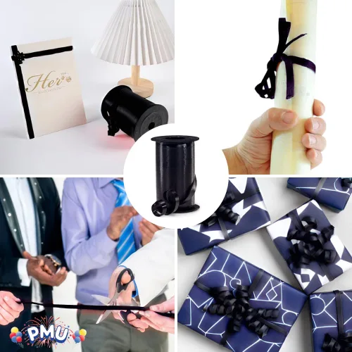 Miniatura 5 de PMU Cinta rizadora – Cintas rizadoras de textura prensada para envoltura de cajas de regalo, flores de floristería, decoraciones de fiesta