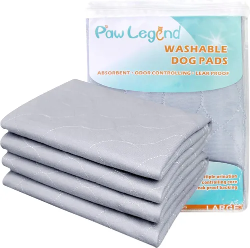 Miniatura 9 de Paw Legend Almohadillas lavables y reutilizables para orina de perro, superabsorbentes (paquete de 2), lavables y reutilizables, almohadillas