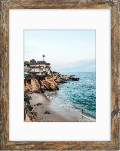 Miniatura 11 de Frametory, Marcos de 8 x 10 para mostrar imágenes de 5 x 7 con paspartú o fotos de 8 x 10 sin paspartú, vidrio resistente a roturas, accesorios
