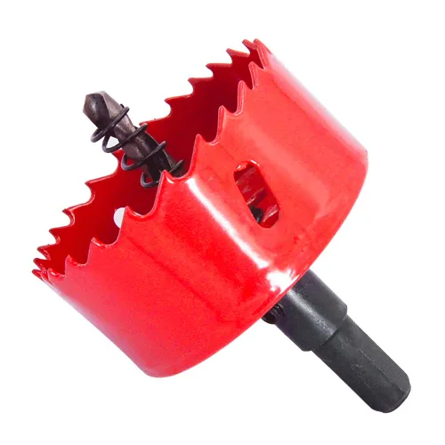 Miniatura 26 de Broca bimetálica para taladro, cortador de orificios HSS con eje para madera y metal
