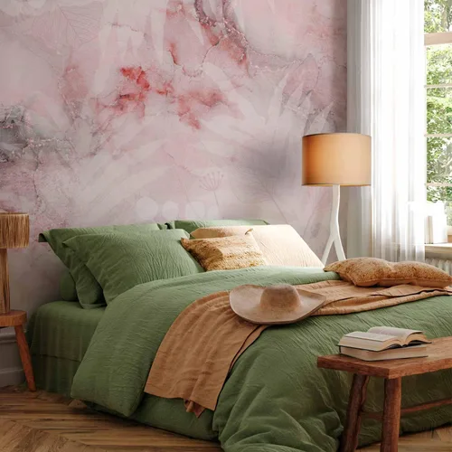 Miniatura 5 de artgeist Wall Mural Tropical Marble 173x124 in - Peel and Stick Self-Adhesive Wallpaper Removable Large Sticker Foil Wall Decor Print Design Mural