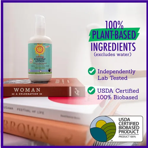 Miniatura 6 de California Baby Loción calmante Hidratante 100% a base de plantas Loción de lavanda para bebé Hidratante facial para piel seca