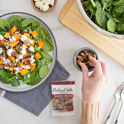 Miniatura 5 de Orchard Valley Harvest - Pecanas glaseadas para ensaladas, bolsas de 0.85 onzas (paquete de 15), con arándanos y pepitas, sin OMG, sin ingredientes