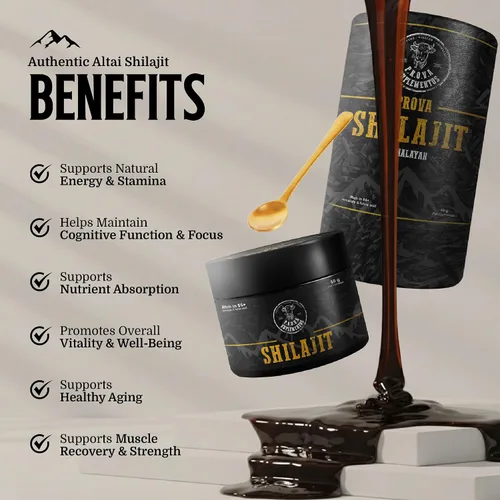 Miniatura 3 de Resina Shilajit pura del Himalaya 85+ oligominerales, 75% ácido fúlvico Informe de prueba de laboratorio incluido 500 mg porciones (1.76 oz)
