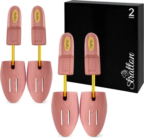Stratton Cedar Shoe Tree - Árboles para zapatos para hombres y mujeres, zapatillas, ensanchadores y moldeadores CRECIDO EN EE. UU