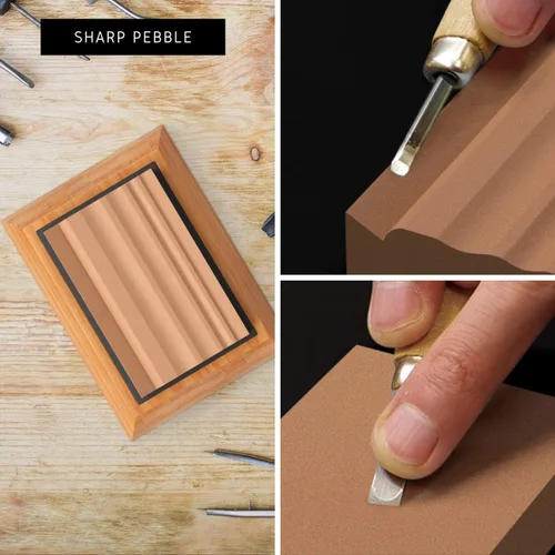 Miniatura 7 de Sharp Pebble Dos Lados 400/1000 Grit Cuchillo Afilar Piedra y Carpintería Doble Grit Afilar Piedras Grano 400 & 1000