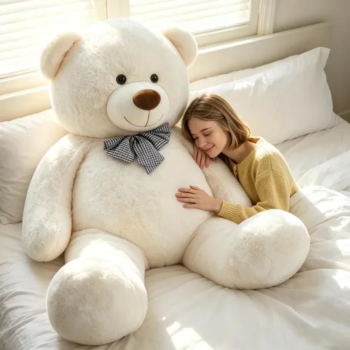 Miniatura 11 de Toys Studio - Adorable oso de peluche gigante, de 36 pulgadas, color gris, felpa suave, para novias y niñas Azul