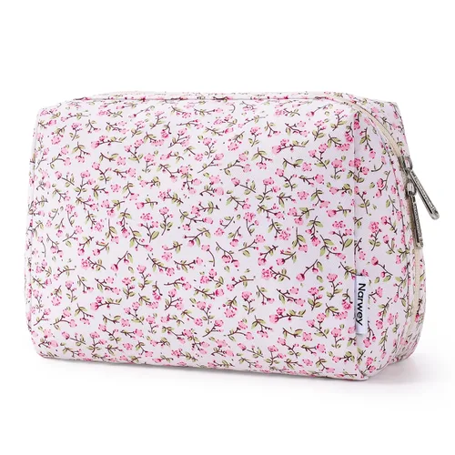 Miniatura 28 de Bolsa de cosméticos Narwey linda bolsa de maquillaje bolsa de viaje bolsa de maquillaje con cierre de cremallera para mujeres y niñas YA-capullos