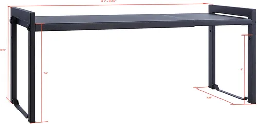 Miniatura 5 de SunnyPoint Estante de almacenamiento expandible para gabinete, estante organizador de especias de almacenamiento de mesa
