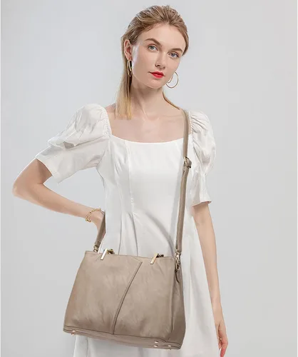 Miniatura 7 de KouLi Buir Bolsos hobo para mujer, bolsos grandes de piel sintética y bolsos de hombro, bolsos cruzados para mujer, bolso de mano con asa superior
