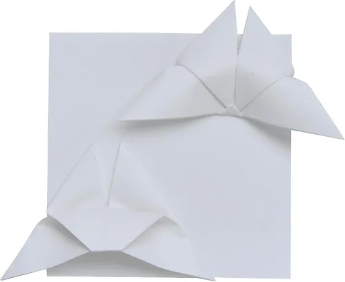 Miniatura 3 de Paquete de 100 hojas de papel de origami, doble cara, color marfil, 6 x 6 pulgadas, cuadrados de papel para plegar, manualidades de papel, grúa