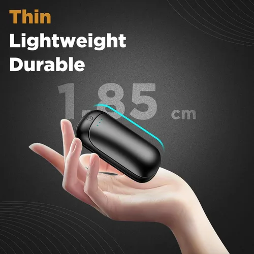 Miniatura 2 de Paquete de 2 calentadores de manos recargables, calentadores de manos eléctricos portátiles reutilizables, calentadores de manos USB 2 en 1, regalos