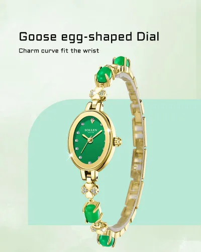 Miniatura 4 de SOLLEN Relojes para mujer, reloj de pulsera analógico de lujo para mujer, relojes impermeables para mujer