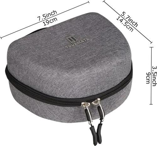 Miniatura 4 de Tourmate Funda de viaje rígida para auriculares Skullcandy Crusher Evo sobre la oreja/auriculares HROEENOI JZ02/Anker Soundcore Life Q20 Auriculares