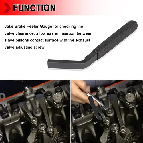 Miniatura 2 de Juego de herramientas de ajuste de freno de motor compatible con Detroit Diesel DD13 DD15 DD16, Jake Brake Lash Feeler Gauge alternativo a