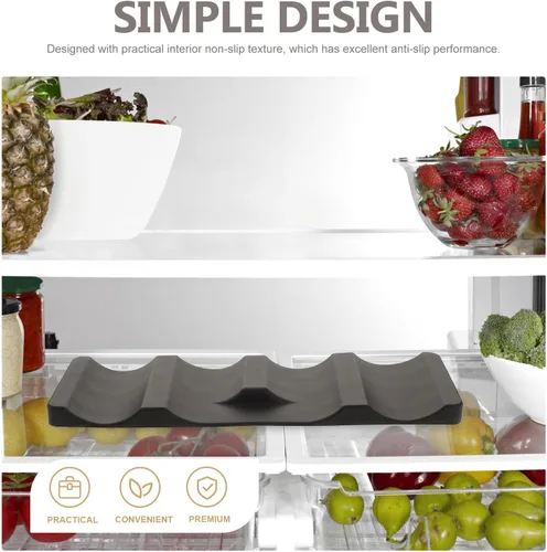 Miniatura 5 de Alfombrilla de silicona para refrigeradores: Refrigerador de bebidas Estera de apilamiento de vino plegable Apilador de vino de silicona Apilador