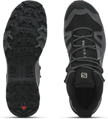 Miniatura 6 de Salomon Botas de senderismo X Ultra 4 Mid Gore-tex para hombre, Gris Negro, M