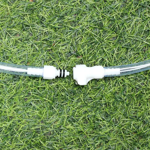 Miniatura 5 de 2Pcs 1/8" 3/16" 1/4" 1/8" Codo de 90 Grados de Tubo de Plástico Conector Rápido de Manguera en Línea Desconexión de Manguera Púas de Inserción