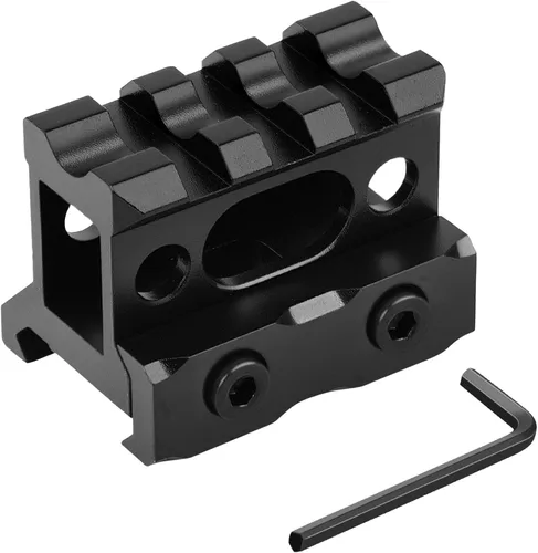 Soporte elevador Picatinny de 3 ranuras, 1 pulgada de alto perfil Picatinny Riser Mount Short Pic Rails Accesorios para elevadores ópticos de puntos