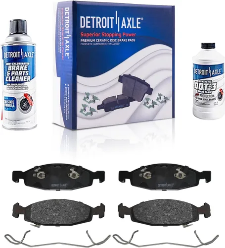 Miniatura 30 de Detroit Axle - Pastillas de freno de pinza de disco delantera izquierda para Impala Monte Carlo LeSabre Riviera DeVille Intrigue Bonneville - Juego