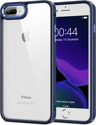 Miniatura 32 de HOOMIL Funda para iPhone 7 Plus/iPhone 8 Plus de 5.5 pulgadas, no amarillea, protección contra caídas, cubierta trasera dura transparente