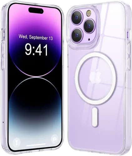 Miniatura 46 de Fuerte magnético para iPhone 11, compatible con Magsafe, [resistente a caídas de 13 pies] Funda trasera translúcida mate con sensación de piel