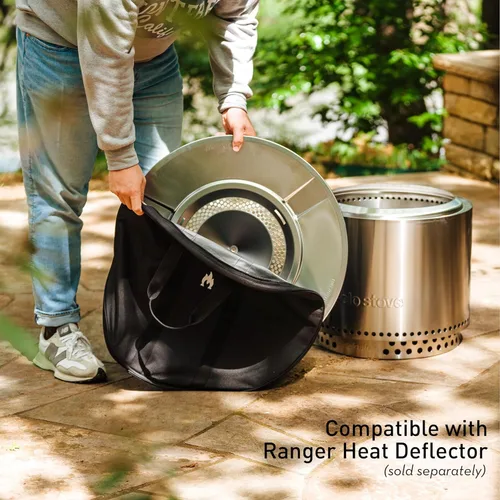 Miniatura 6 de Solo Stove Bolsa de transporte con deflector de calor, pequeña Accesorio protector para deflector de calor Ranger, acrílico teñido en solución