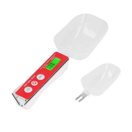 Miniatura 9 de Cuchara medidora digital de alimentos, escala electrónica de cuchara medidora de cocina para cocinar hornear, taza de medición inteligente ajustable