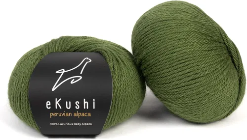 Miniatura 88 de 100% Hilo de Alpaca para Bebé para Tejer y Ganchillo - Juego de 3 Madejas de Hilo Premium DK - Ligero, Hipoalergénico y Térmico Hecho en Perú - N010