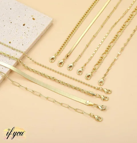 Miniatura 7 de Gold Bracelets for Women, 14K Gold Plated Dainty Bracelets Set, Layered Chain Bracelets Pack