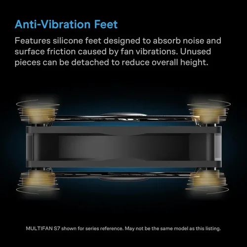 Miniatura 5 de AC Infinity MULTIFAN S2, ventilador USB silencioso de 120 mm con control de velocidad, certificado UL para receptor DVR, módem, Xbox, AV, gabinete