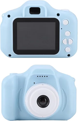 Miniatura 4 de Cámara para niños en miniatura barata para cámaras Pequeña portátil digital desechable pequeño mini video de juguete y alrededores (azul)