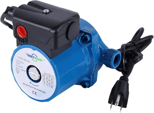 Bomba de circulación de agua caliente doméstica de 110 V NPT 3/4 pulgadas, bomba recirculadora de agua caliente de 3 velocidades, bomba circuladora
