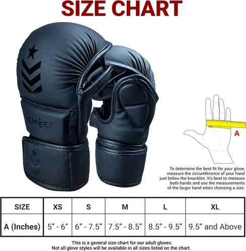 Miniatura 5 de Revgear Guantes MMA de 7 onzas: guantes de entrenamiento de piel sintética premium para hombres y mujeres, ideales para boxeo, muay thai, artes
