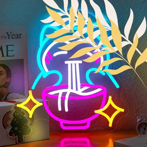 Miniatura 8 de Letrero de neón de gato arcoíris para decoración de pared, letrero de luz de neón de arco iris, regulable, alimentado por USB, luz LED de neón