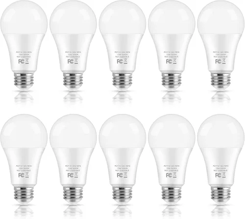 Miniatura 8 de Bombillas LED, bombillas LED A19 equivalentes a 100 W, 13 W, 5000 K, luz blanca diurna, 1500 lúmenes, no regulables, brillantes, E26 Edison 5000K