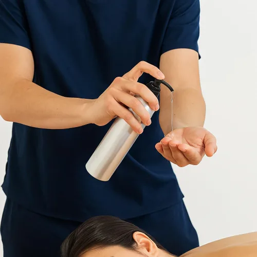 Miniatura 6 de Royal Massage Botella con bomba tipo bala de 8 onzas, aceite de masaje, loción, jabón, dispensador de champú, PET sin BPA con bomba de bloqueo Verde