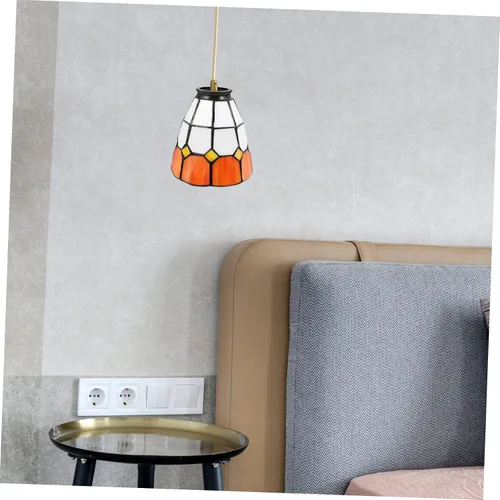 Miniatura 4 de DOITOOL Lámpara decorativa de cristal para lámpara de techo, cubierta festoneada colgante